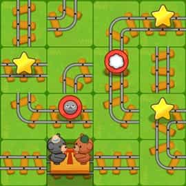 パズルゲーム|つなげてトロッコ