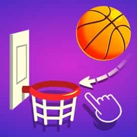 スポーツゲーム|線をひいてバスケット