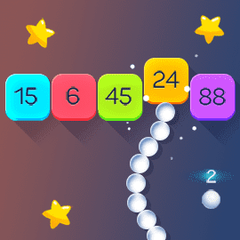 アクションゲーム|数字くねくねボール