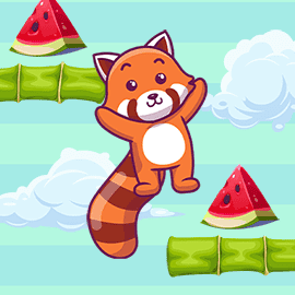 アクションゲーム|レッサーパンダジャンプ