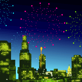 シューティングゲーム|夜空のキャンバス