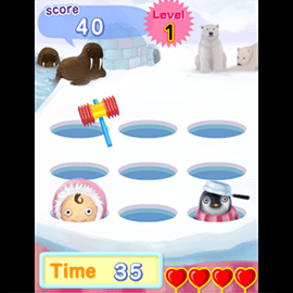 アクションゲーム｜ペンギン叩き